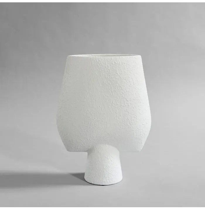 Βάζο Sphere Square Bubble White Big, Κεραμικό, Λευκό, 43,5 x 17 x 33,5cm, 101 COPENHAGEN