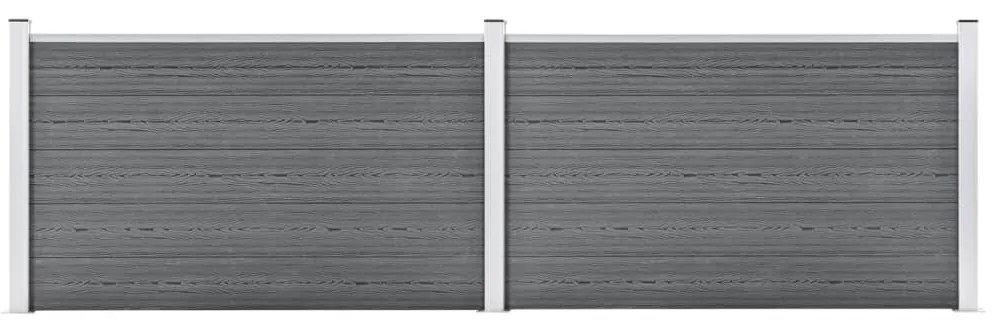 vidaXL Πάνελ Περίφραξης Γκρι 353 x 106 εκ. από WPC