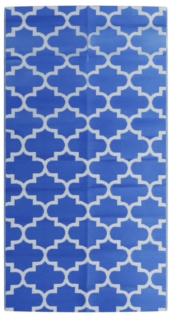 vidaXL Χαλί εξωτερικού χώρου ARAKIL μπλε 80x150 cm PP