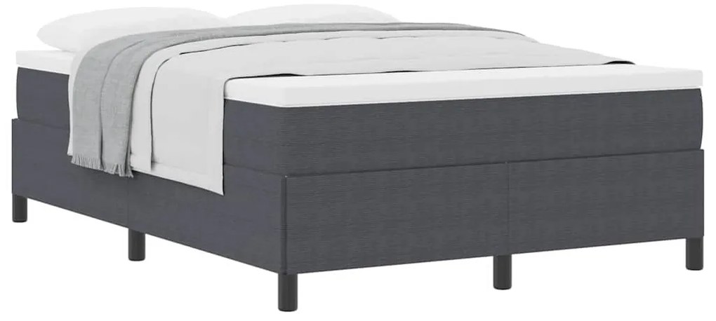 vidaXL Σκελετός Κρεβατιού Σκούρο γκρι 140 x 190 cm Βελούδο