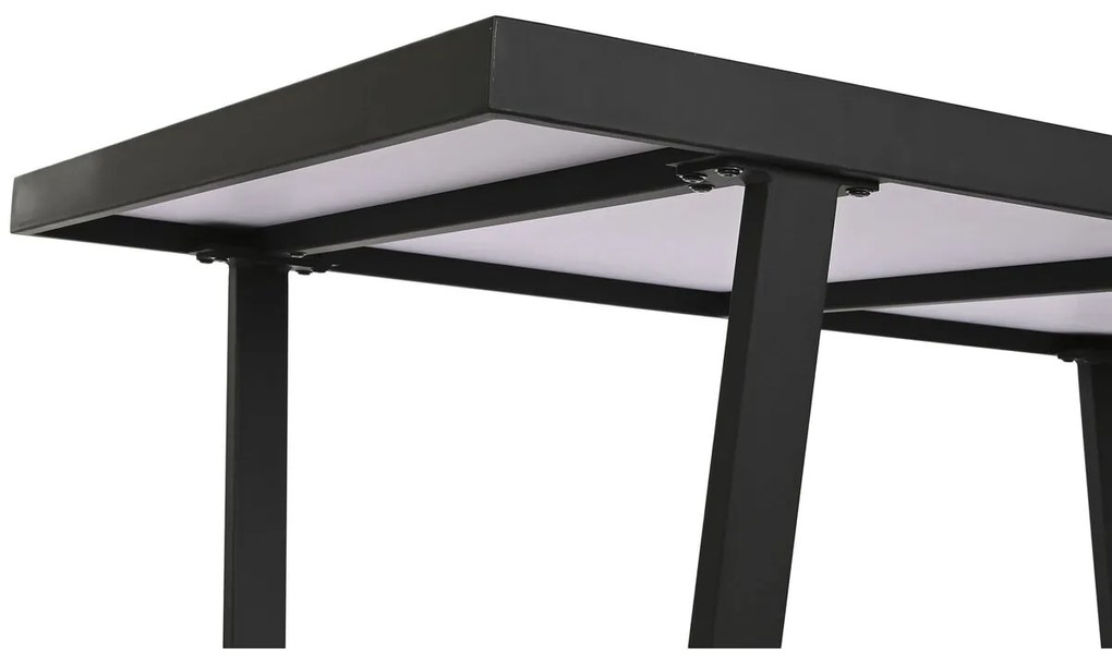 Τραπεζαρία Home ESPRIT Λευκό Μαύρο Μέταλλο 150 x 80 x 75 cm