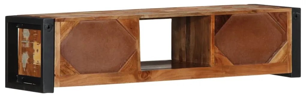 ντουλάπι τηλεόρασης vidaXL 100x30x25 cm από μασίφ ξύλο αναγεννημένο