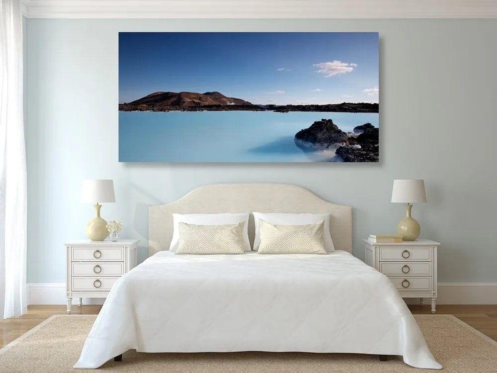 Εικόνα μιας μπλε λιμνοθάλασσας - 120x60