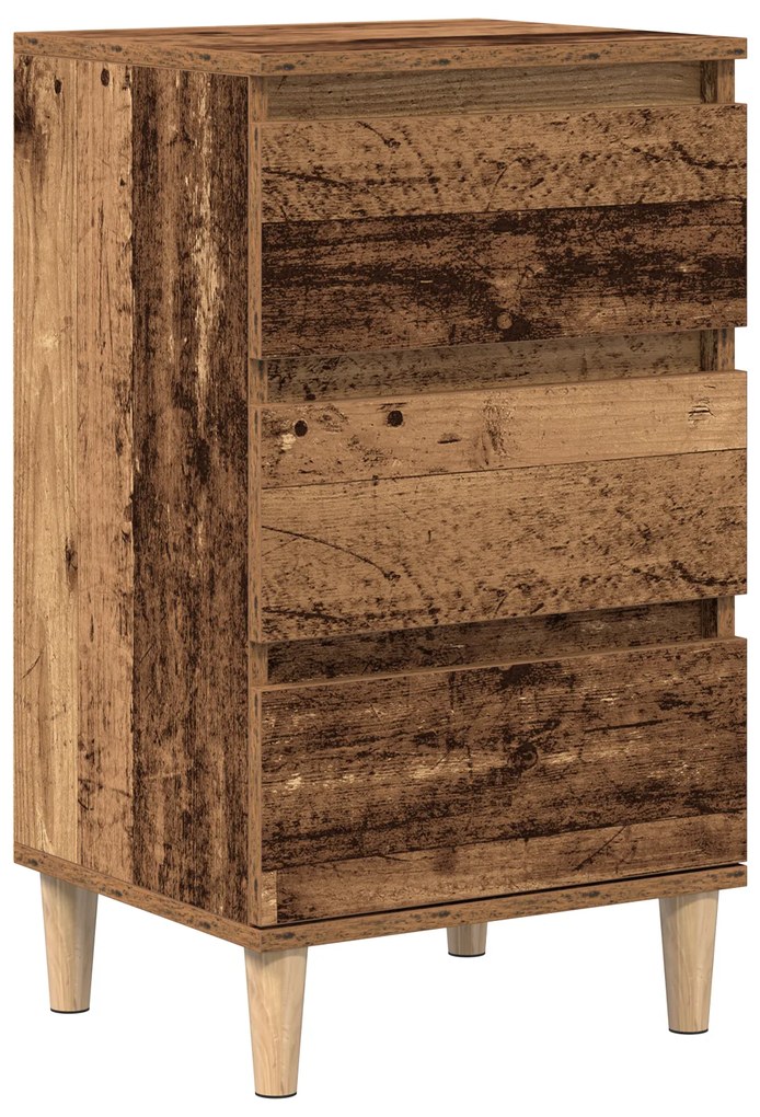 vidaXL Κομοδίνο Παλιού Ξύλου 40x35x70 εκατ. Μηχανικά Ξύλο