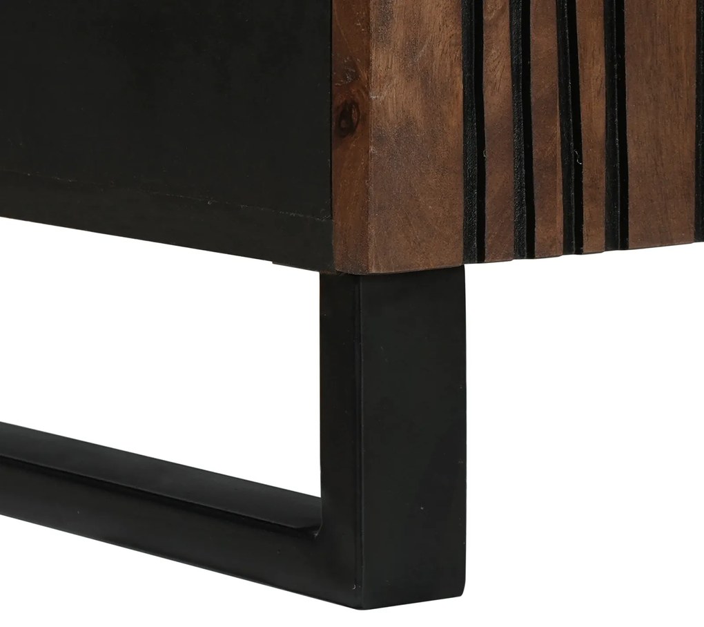 vidaXL Έπιπλο Τηλεόρασης 105x33.5x46 εκ. Μασίφ Ξύλο Μάνγκο