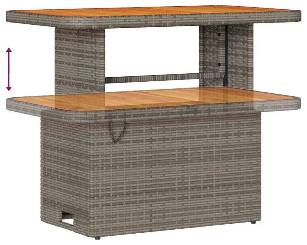 vidaXL Σετ Καναπέ Κήπου 8 pcs Γκρι συνθετικό ρατάν