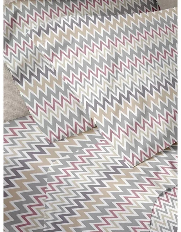 Σετ Σεντόνια Menta Εμπριμέ 540 Pink Μονο (160x250)