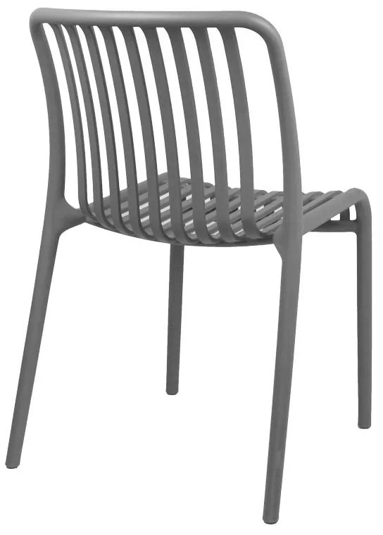 Καρέκλα Zoi pp σε ανθρακί απόχρωση 42x58x79εκ 42x58x79 εκ.