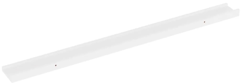 vidaXL Ράφια Τοίχου 4 τεμ. Λευκά 100 x 9 x 3 εκ.