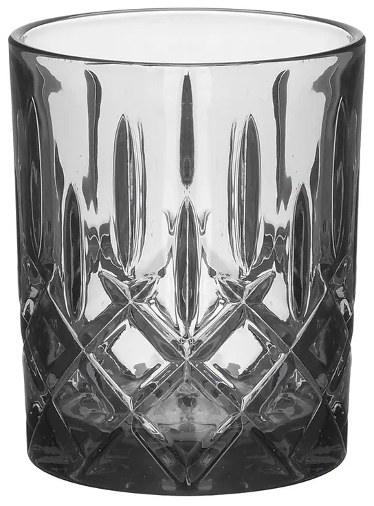 Ποτήρι Ουίσκυ Σετ 6τμχ Γυάλινο Γκρι inart 8x10εκ. 3-60-621-0049