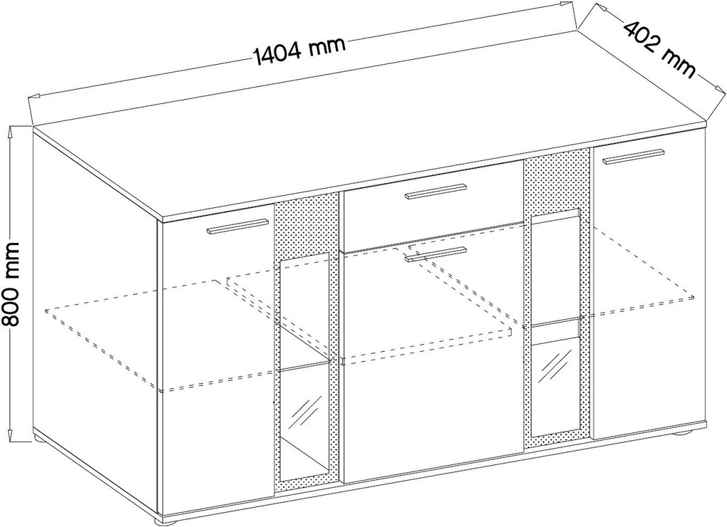 Μπουφές Arlington-Leuko