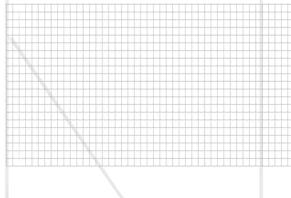 vidaXL Φράχτης Εuro Μαύρο 1.6 x 10 m Σίδηρος με επικάλυψη PVC