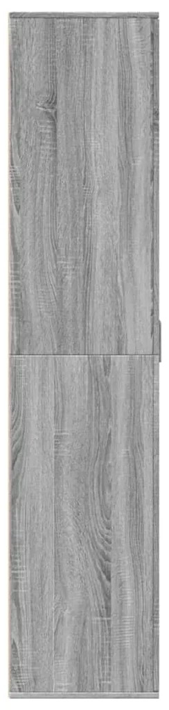 vidaXL Παπουτσοθήκη Γκρι Sonoma 80x39x178 εκ. από Επεξεργασμένο Ξύλο