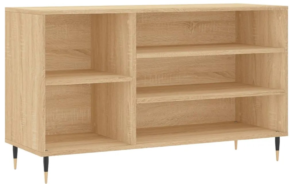 vidaXL Παπουτσοθήκη Sonoma Δρυς 102x36x60 εκ. από Επεξεργασμένο Ξύλο