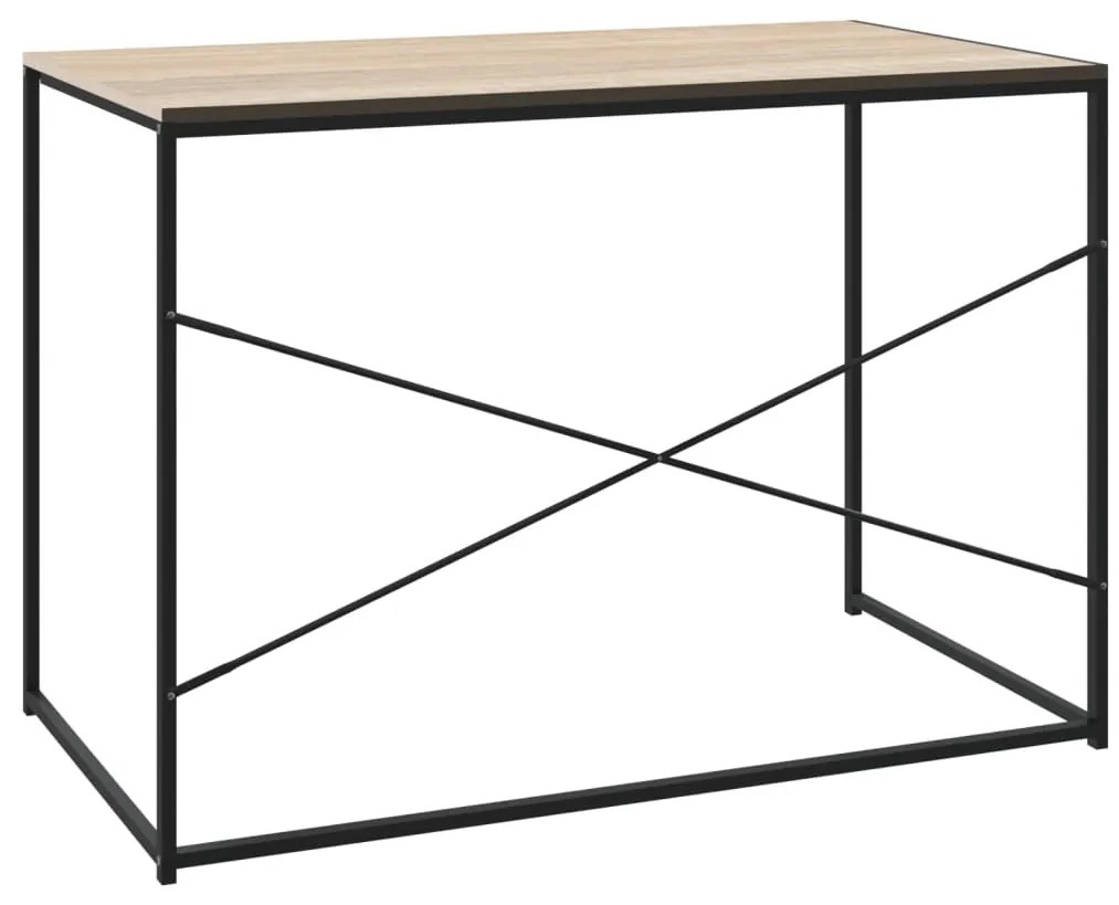 vidaXL Γραφείο Υπολογιστή Μαύρο 110 x 60 x 70 εκ. Επεξεργασμένο Ξύλο