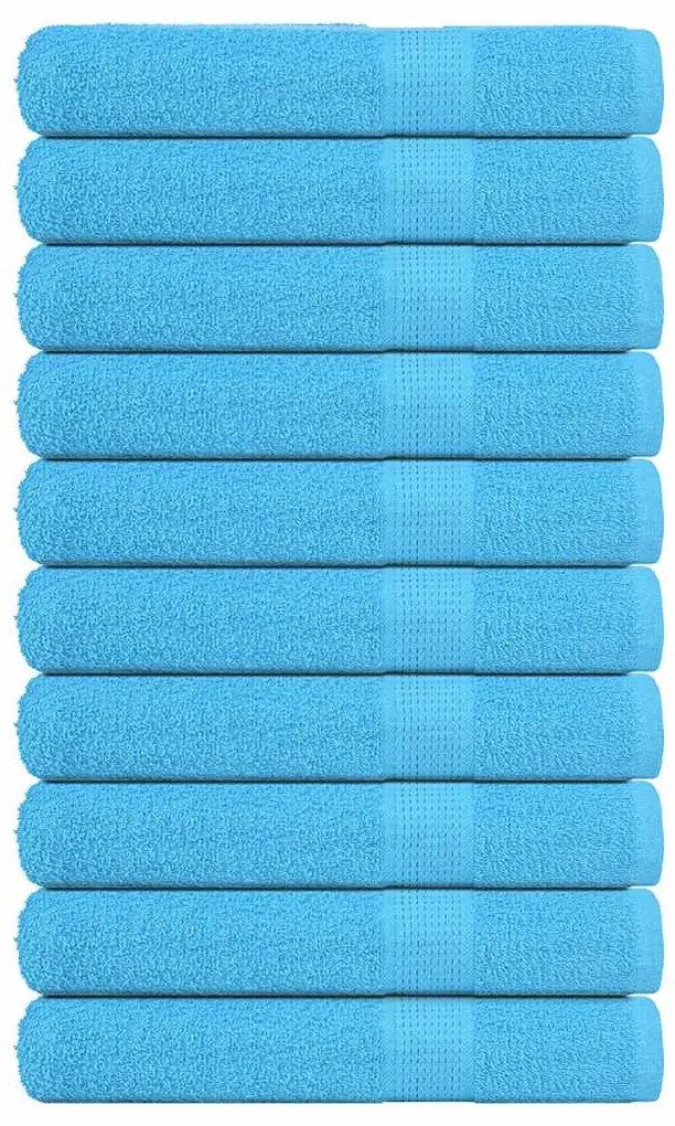 vidaXL Πετσέτες FROGN 10 τεμ. Τυρκουάζ 100x200 εκ. 360 γρ./μ²