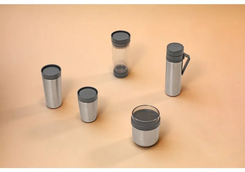 Θερμοκύπελλο Brabantia Make&Take 1008493, 360 ml, χωρίς διαρροή, χωρίς BPA, σκούρο γκρι