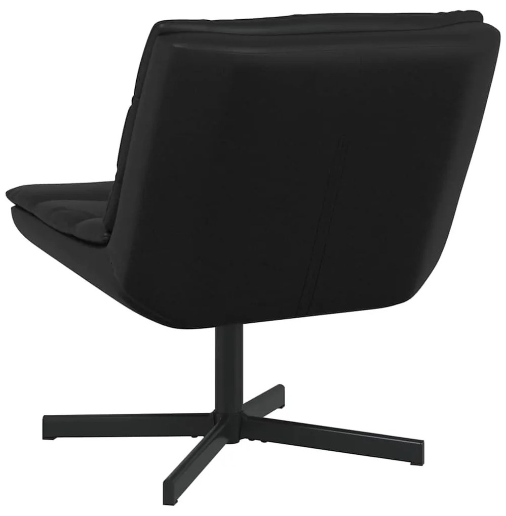 vidaXL Περιστρεφόμενη καρέκλα Μαύρο 63 x 75 x 76 εκ Τεχνητό δέρμα