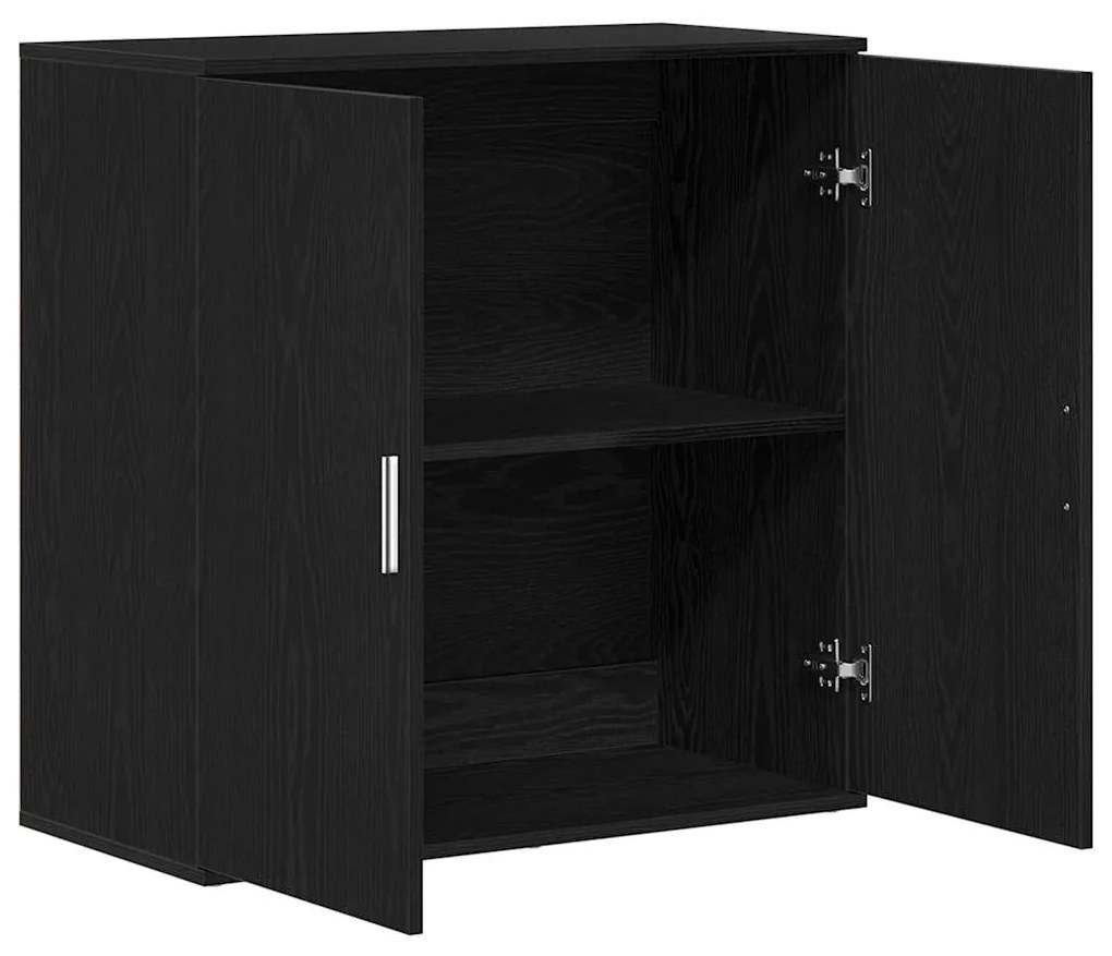 vidaXL Πλαϊνό γραφείο Μαύρη Οξυά 79 x 38 x 80 εκ. Επεξεργασμένο ξύλο