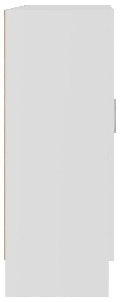 Βιτρίνα Λευκή 82,5 x 30,5 x 80 εκ. Επεξ. Ξύλο - Λευκό