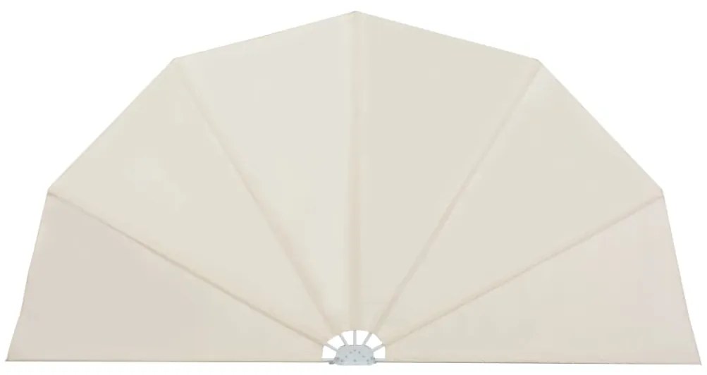 vidaXL Σκίαστρο Βεράντας Πλαϊνό Πτυσσόμενο Κρεμ 200 εκ.