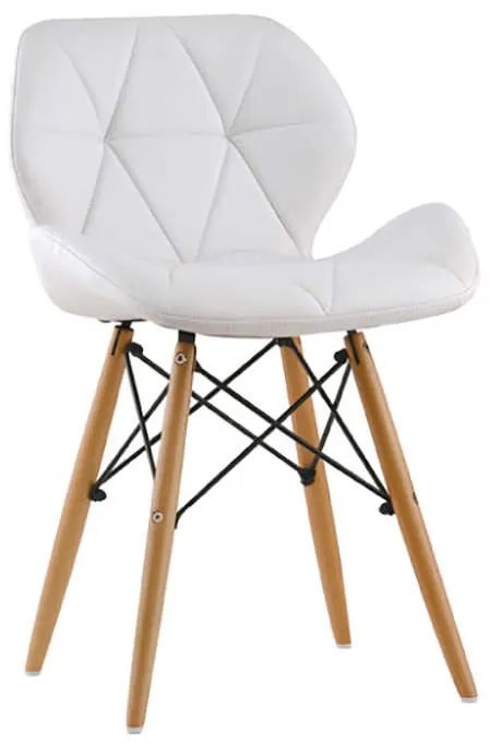 ΚΑΡΕΚΛΑ MARGO CREAM PU/PP 47X53X72εκ. (Σετ 4 ΤΕΜ)
