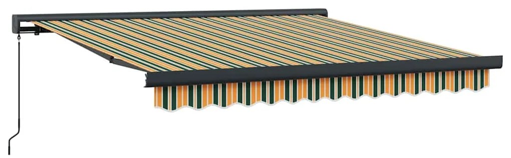 vidaXL Χειροκίνητη Σκηνή Πράσινη Και Κίτρινη 350x250 εκ