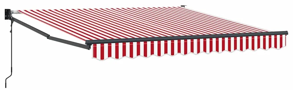 vidaXL Σκηνίτσα Αναδιπλούμενη Striped Κόκκινο και Λευκό 300 x 250 εκ