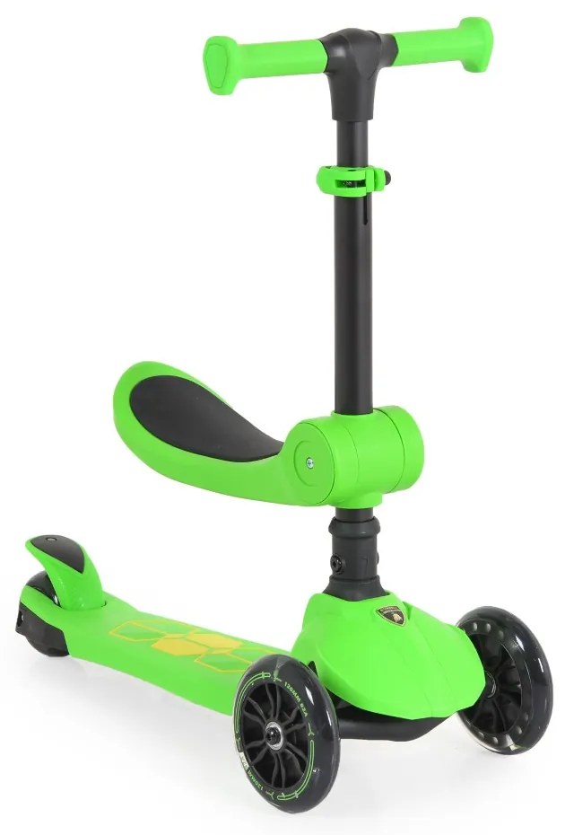 LAMBORGHINI ΠΑΙΔΙΚΟ ΠΑΤΙΝΙ ΜΕ ΚΑΘΙΣΜΑ 2 ΣΕ 1 GREEN 3800146228576