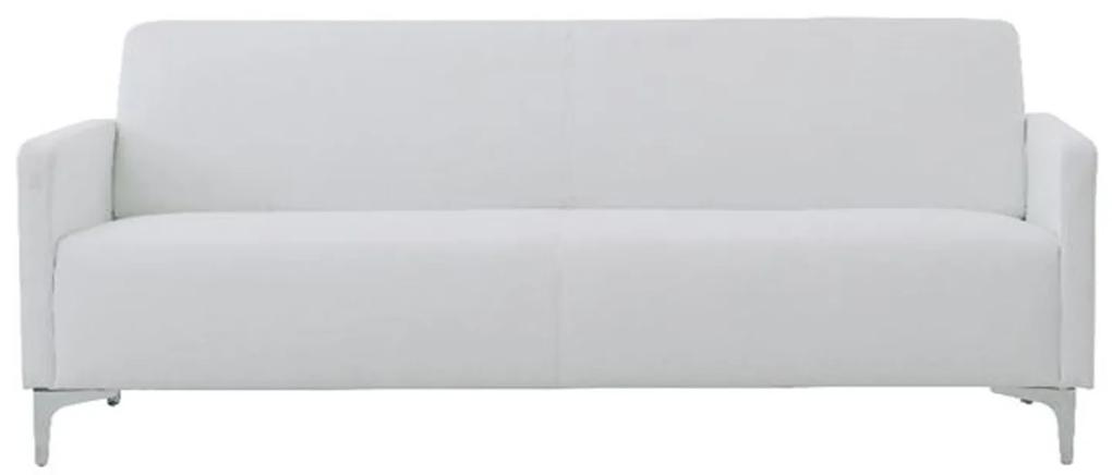 Καναπές Διθέσιος Style Ε948,21 112x71x72cm K/D PU White Τεχνόδερμα