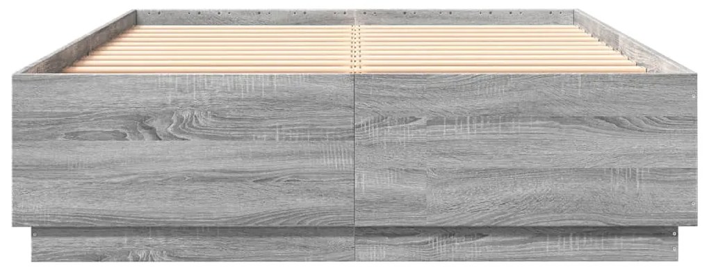 vidaXL Πλαίσιο Κρεβατιού Γκρι Sonoma 120x200 εκ. Επεξεργασμένο Ξύλο