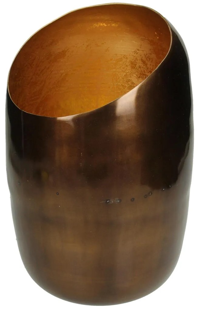 Κηροπήγιο ArteLibre Μπρονζέ Αλουμίνιο 17x17x27cm