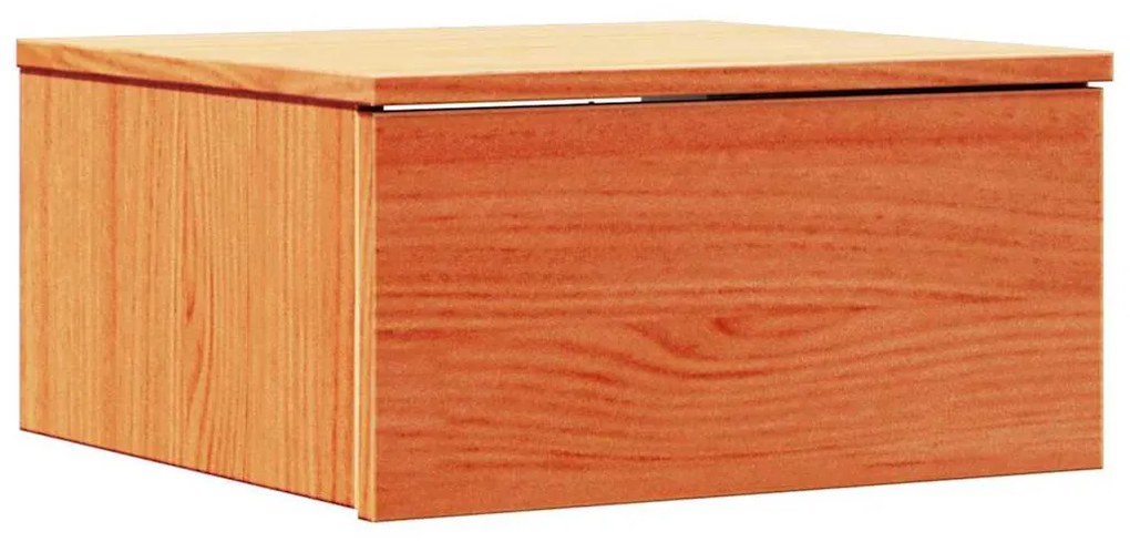 vidaXL Κομοδίνο Καφέ κεριού 37 x 35 x 18.5 εκ Μασίφ ξύλο πεύκου
