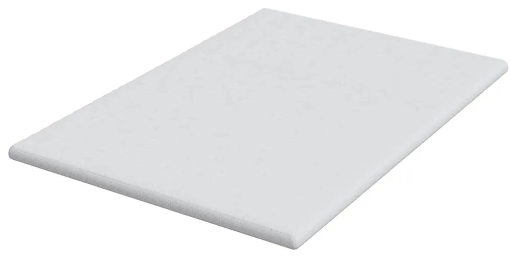 vidaXL Στρώμα επικάλυψης Λευκό 140 x 200 x 6 εκ Υφασμα Jacquard