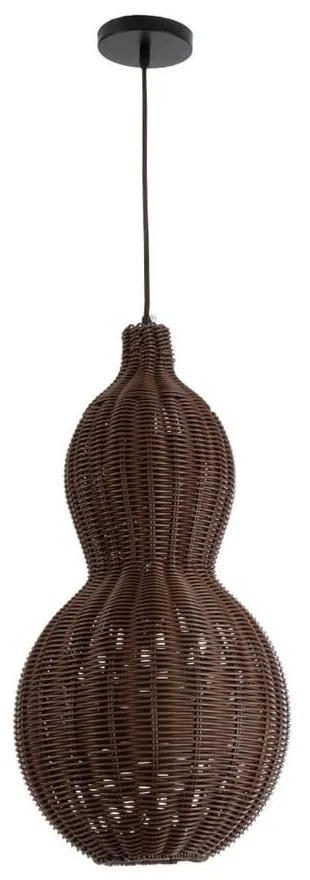 Φωτιστικό Οροφής Κρεμαστό Kingstown 02169 Boho 1xE27 IP20 30x60cm Brown GloboStar