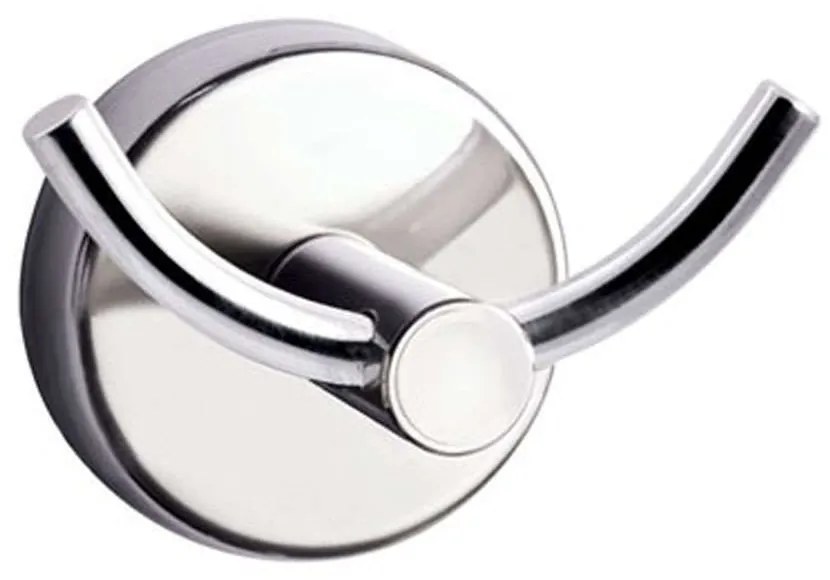 Άγκιστρο Μπάνιου Διπλό Moderno 2202 6,5x4,5x4,5cm Chrome Karag Stainless Steel