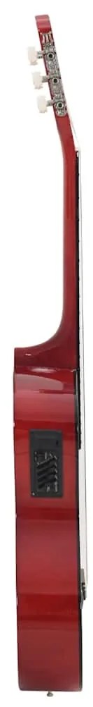 vidaXL Κιθάρα Western Classical Cutaway με Ισοσταθμιτή 6 Χορδές Μαύρη