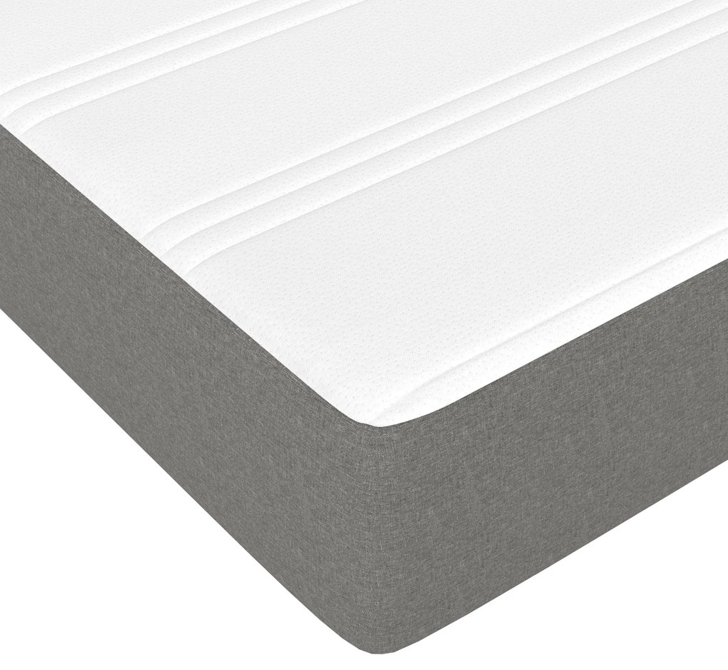 vidaXL Στρώμα με Pocket Springs Σκούρο Γκρι 120x190x20 εκ. Υφασμάτινο