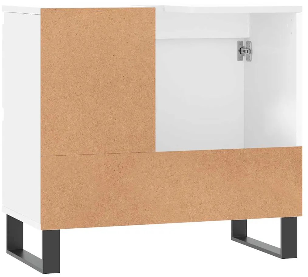 vidaXL Ντουλάπι Μπάνιου Λευκό 65 x 33 x 60 εκ. από Επεξεργασμένο Ξύλο