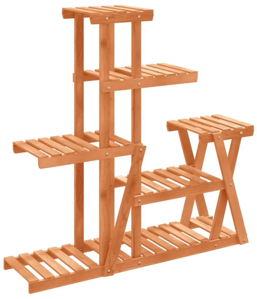 vidaXL Βάση Λουλουδιών 95x25x96 εκ. από Μασίφ Ξύλο Ελάτης