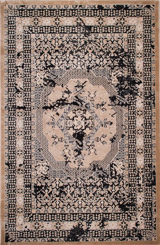 ΧΑΛΙ VELVET 4437/Anthracite Beige - 200cm x 290cm - 2003473 - 2003473