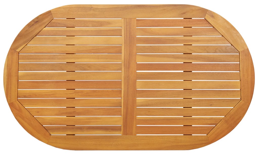 vidaXL Επιφάνεια Τραπέζι 120x70x2,2 cm Ωοειδής Μασίφ Ξύλο Acacia