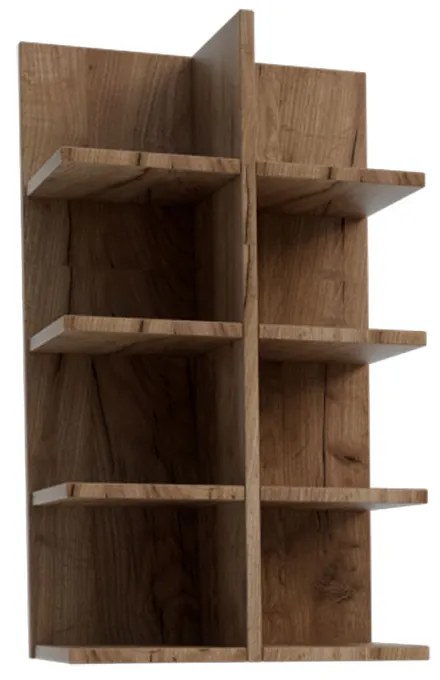 Κρεμαστό Ράφι Callisto Σκούρο Δρυς 40x27.7x70cm