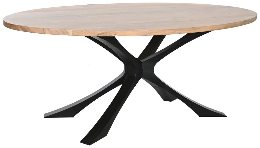 Τραπεζαρία DKD Home Decor Μέταλλο ξύλο ακακίας 200 x 110 x 76 cm
