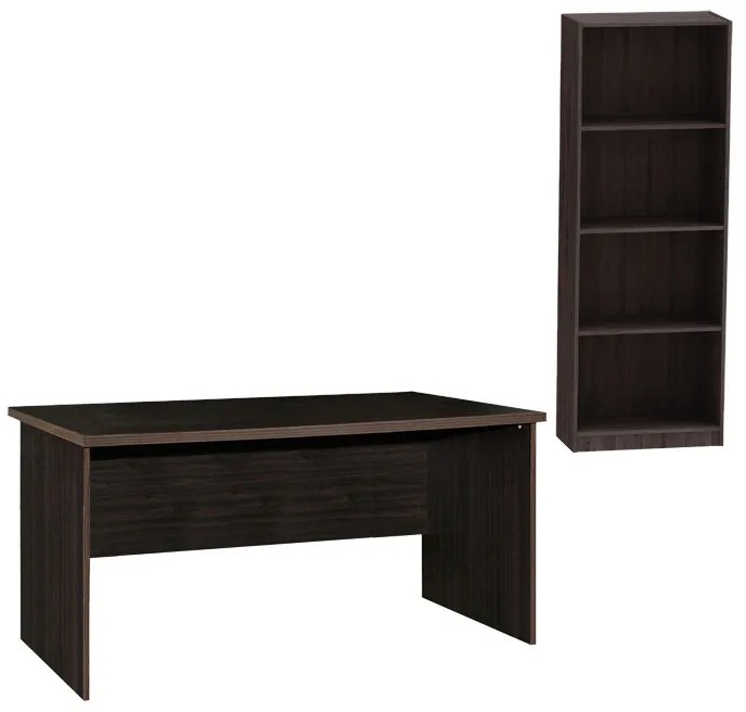 Intrahome Φοιτητικό πακέτο επίπλων γραφείου Payton-Presley Intrahome ανθρακί-wenge σετ 2 τμχ | SKU: INTRAPA-311111827