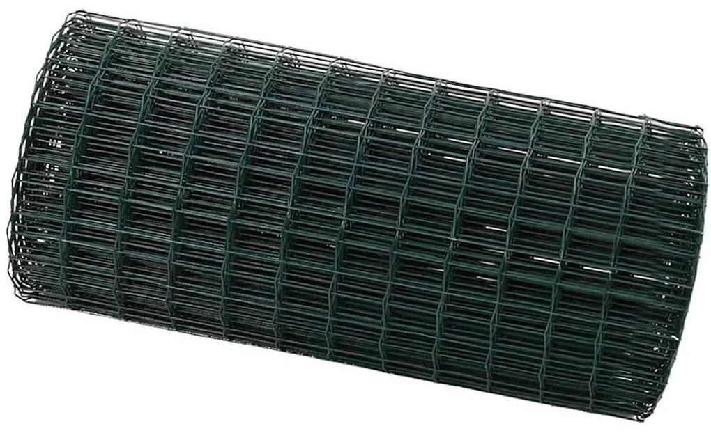 vidaXL Φράχτης Εuro Πράσινο 0.4 x 25 μ Σίδηρος με επικάλυψη PVC