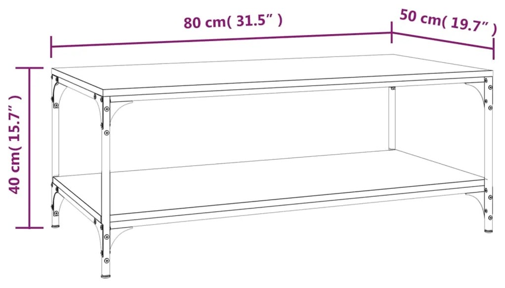 ΤΡΑΠΕΖΑΚΙ ΣΑΛΟΝΙΟΥ ΚΑΠΝΙΣΤΗ ΔΡΥΣ 80X50X40 ΕΚ. ΕΠΕΞΕΡΓΑΣΜ. ΞΥΛΟ 819369