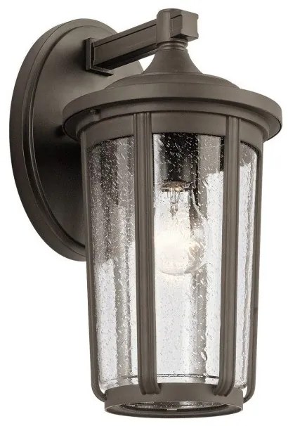 Φανάρι Απλίκα Φωτιστικό Τοίχου 1xE27 IP44 37cm Fairfield Quintiesse Elstead Lighting-QN-FAIRFIELD-L-OZ-Μπρονζέ QN-FAIRFIELD-L-OZ