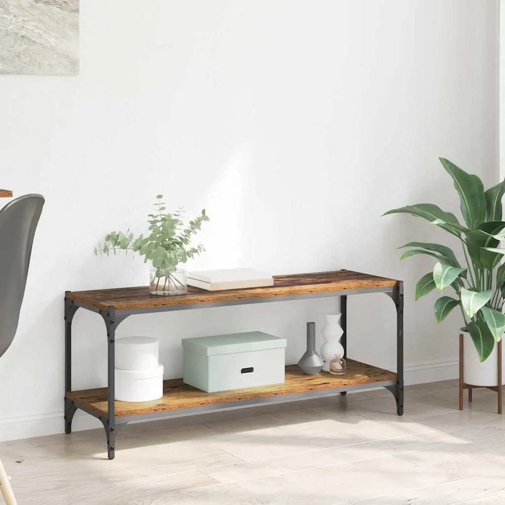 Ντουλάπι TV Παλιό Ξύλο 100x33x41εκ.