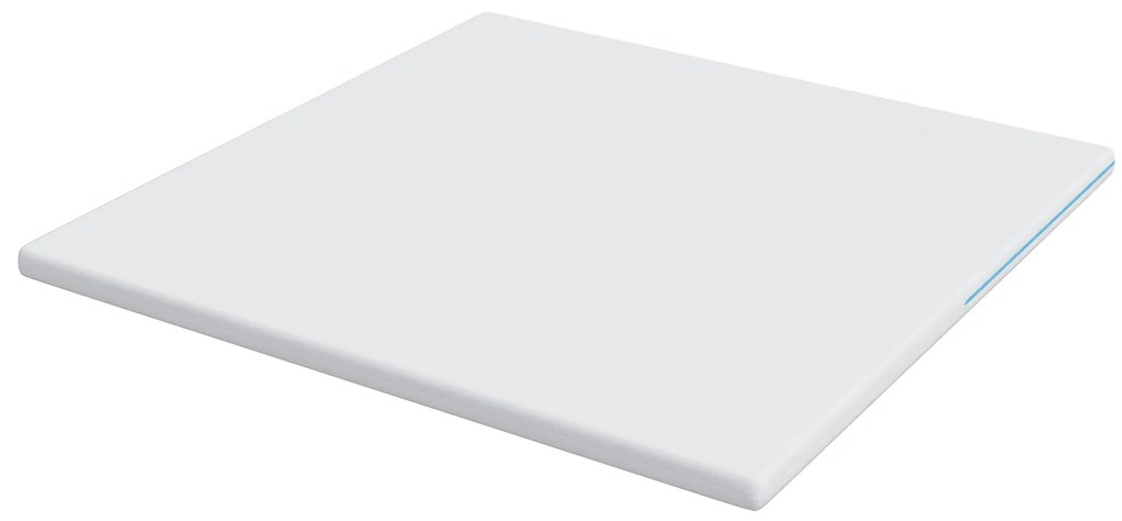 vidaXL Στρώματα Λευκό 200 x 200 cm 100% ύφασμα πολυεστέρα με τζακάρ